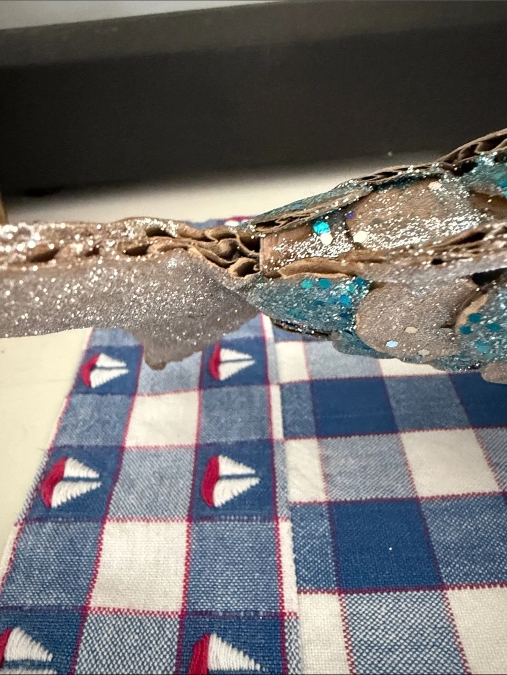 Coastal Glitter Fish Ornament